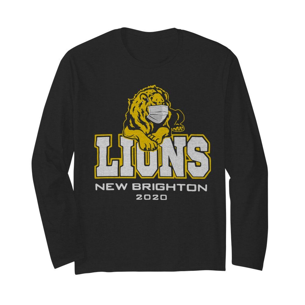 Lions New Brighton Face Mask Quarantined 2020  Long Sleeved T-shirt 