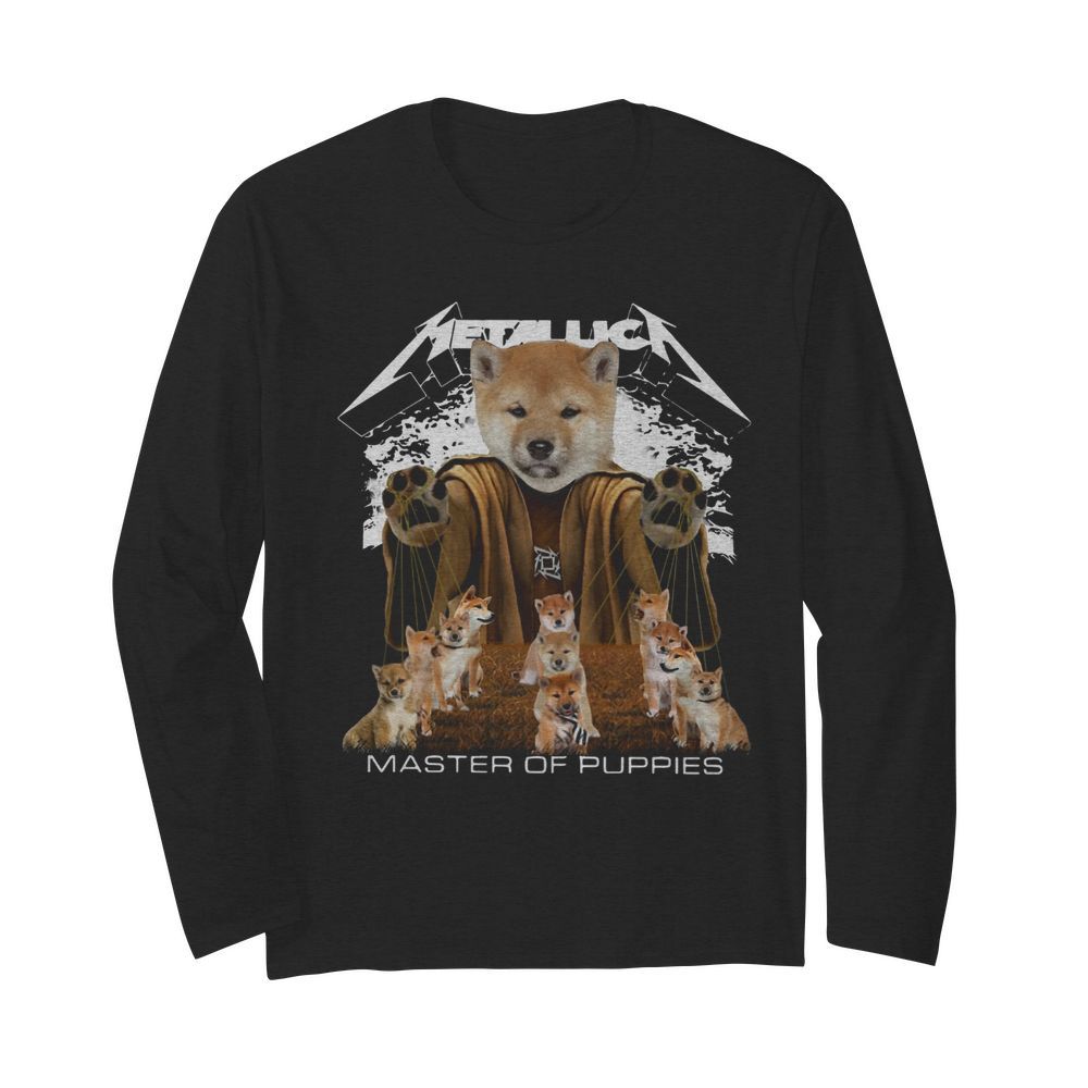 Metallic Shiba Inu Master of puppies  Long Sleeved T-shirt 