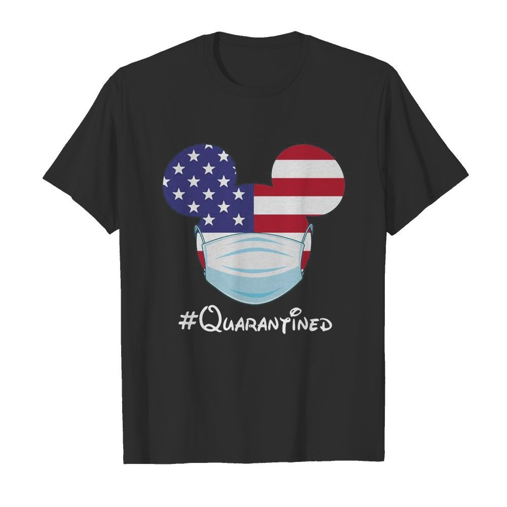 Mickey American Flag Face Mask Quarantined shirt