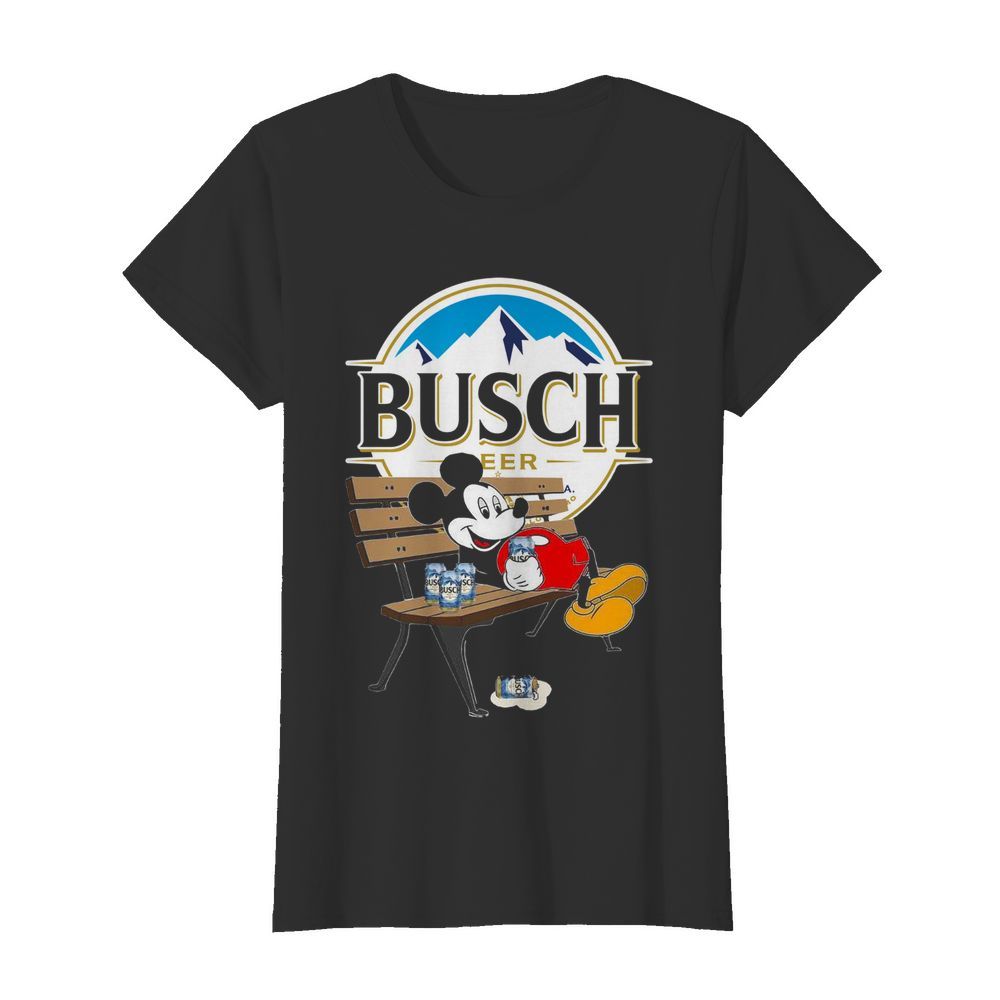 Mickey Mouse Drink Busch Beer  Classic Women's T-shirt