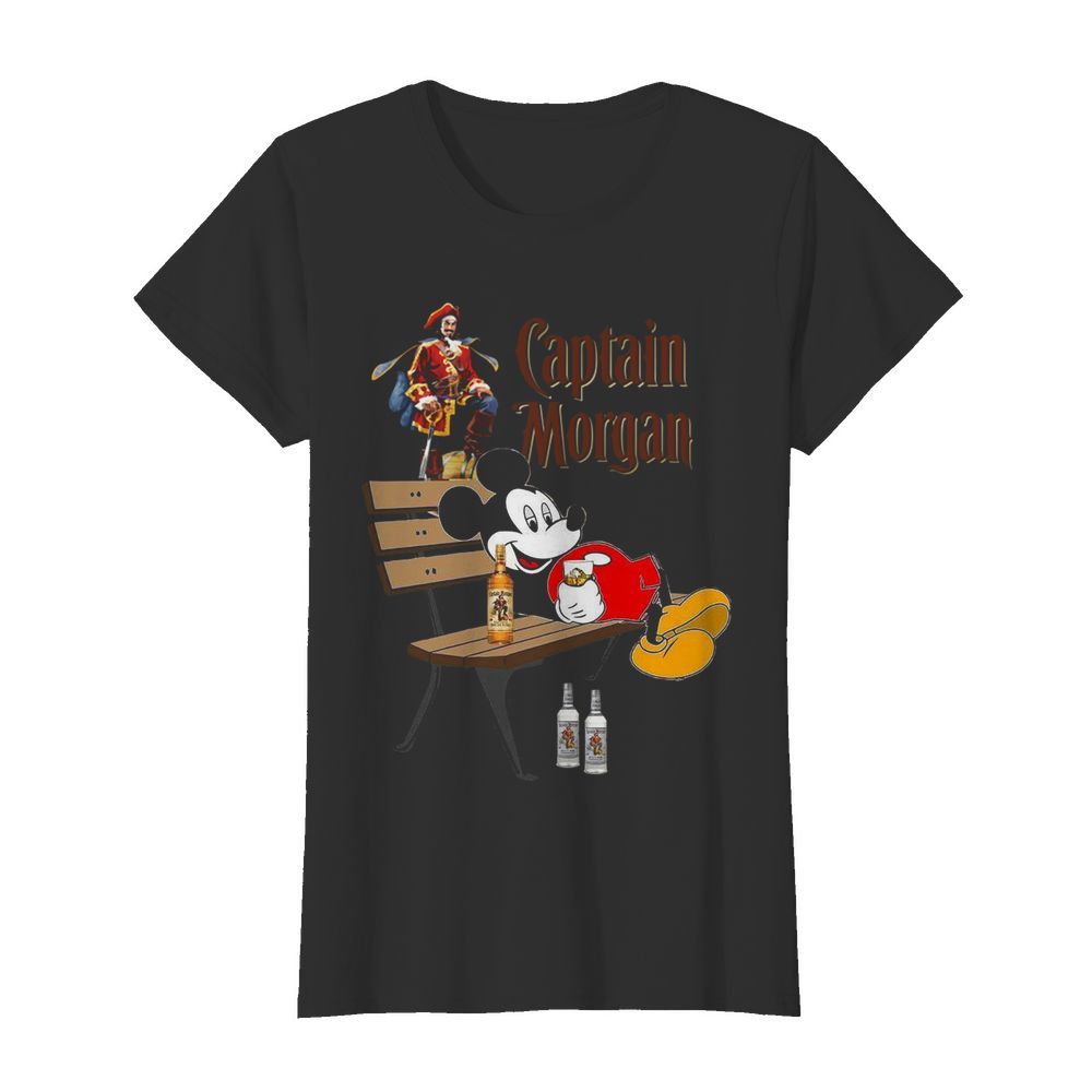 Mickey Mouse Drink Captain Morgan  Classic Women's T-shirt