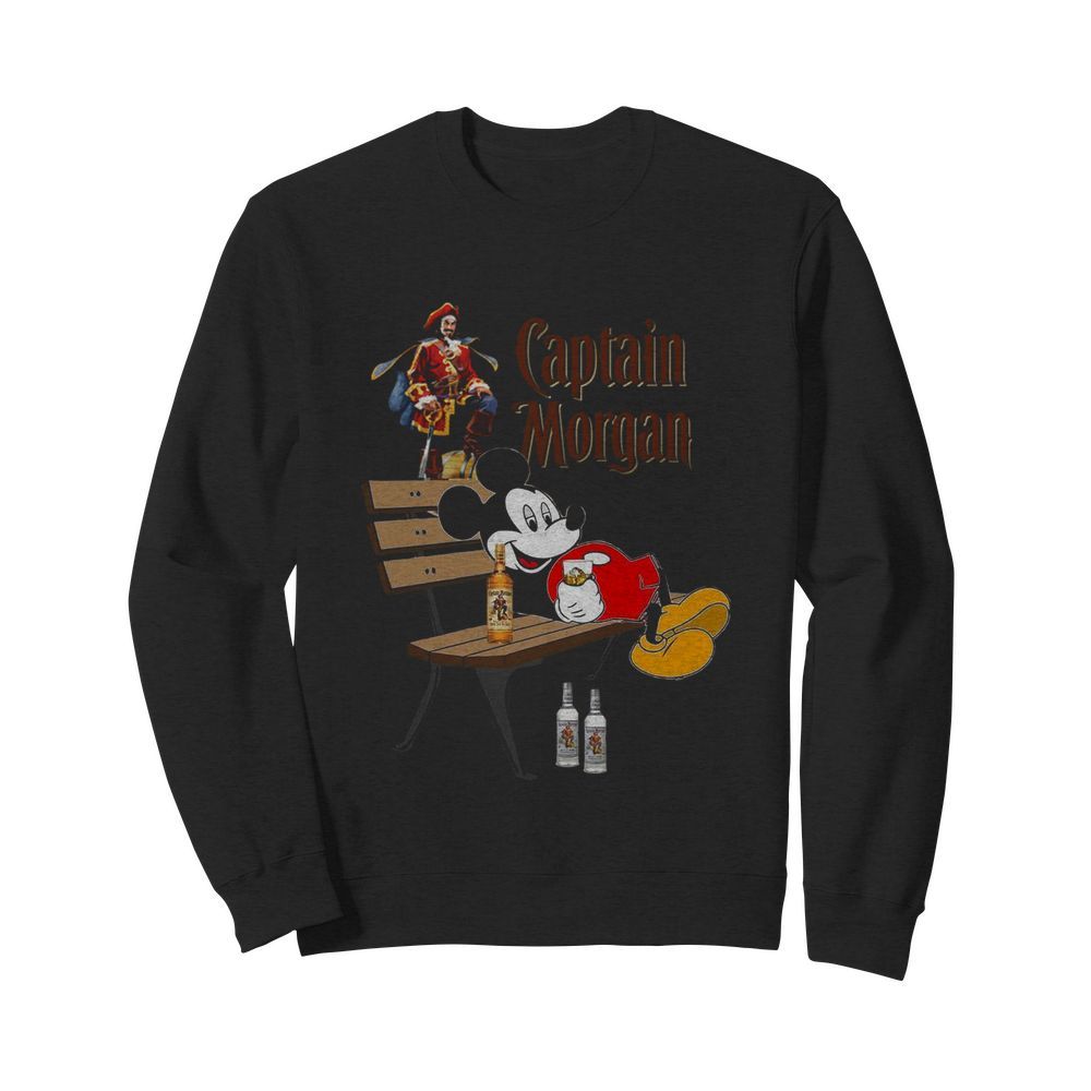 Mickey Mouse Drink Captain Morgan  Unisex Sweatshirt