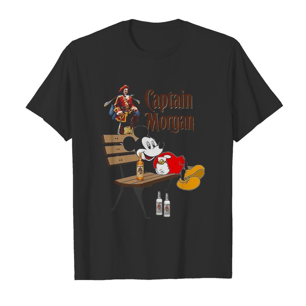 Mickey Mouse Drink Captain Morgan  Classic Men's T-shirt