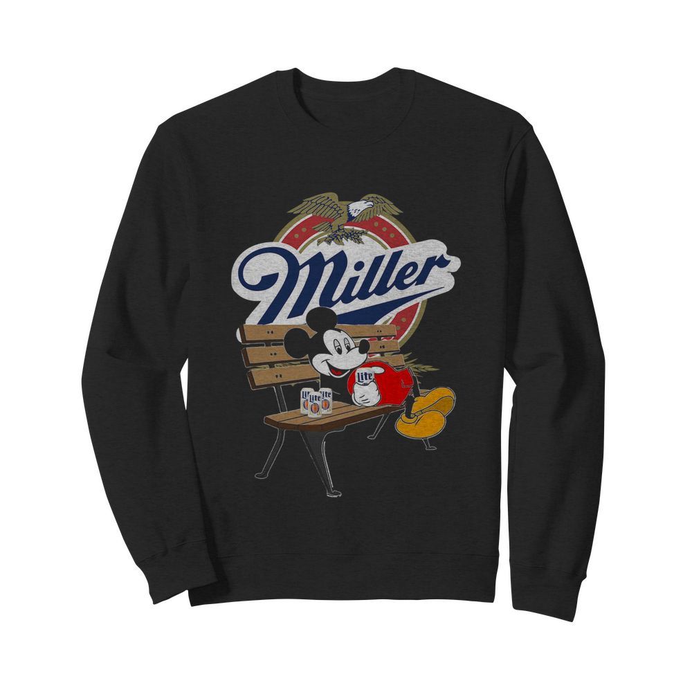 Mickey Mouse Drink Miller Beer  Unisex Sweatshirt