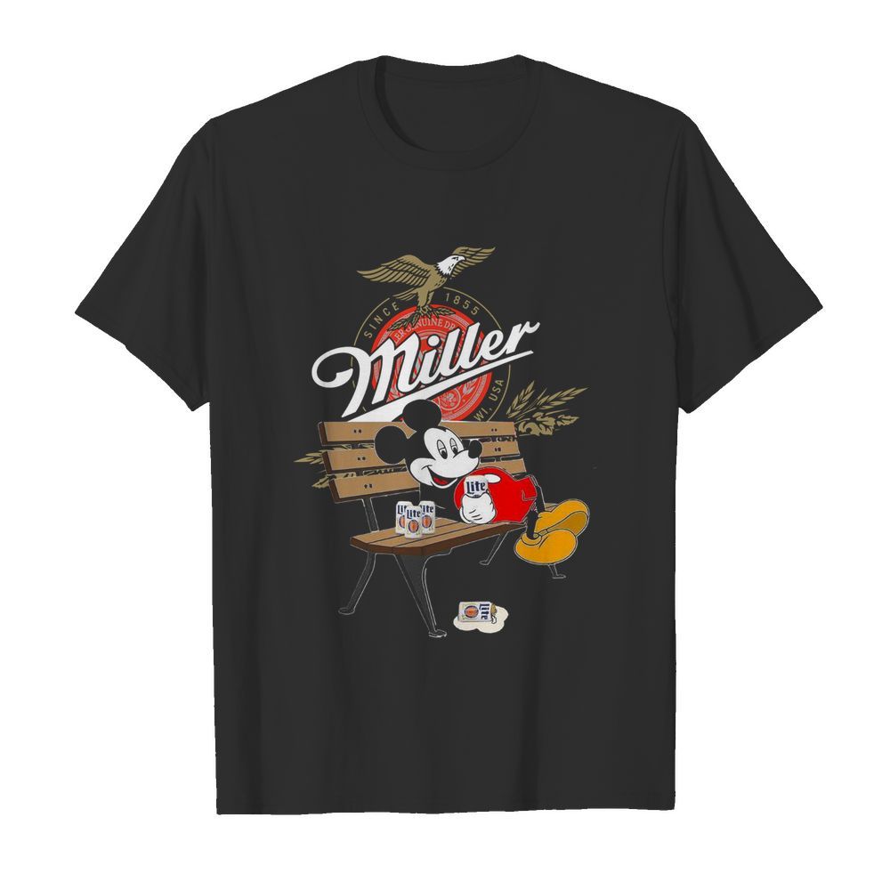 Mickey Mouse Drink Miller Beer shirt