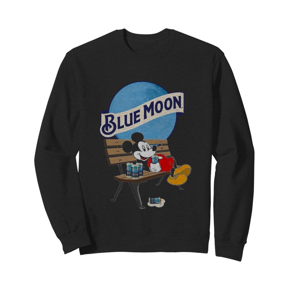 Mickey Mouse Drink Pabst Blue Moon Beer  Unisex Sweatshirt