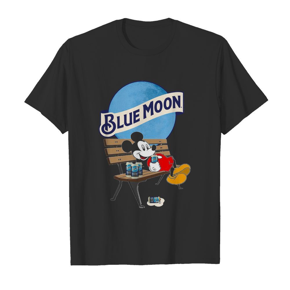 Mickey Mouse Drink Pabst Blue Moon Beer  Classic Men's T-shirt