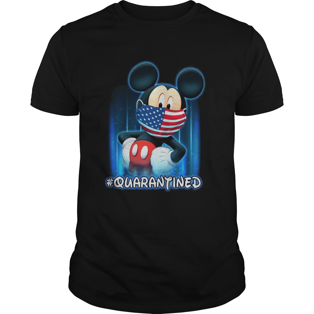 Mickey Mouse Face Mask Quarantined shirt