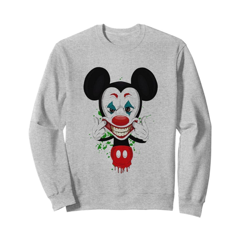 Mickey Mouse Joker Face  Unisex Sweatshirt