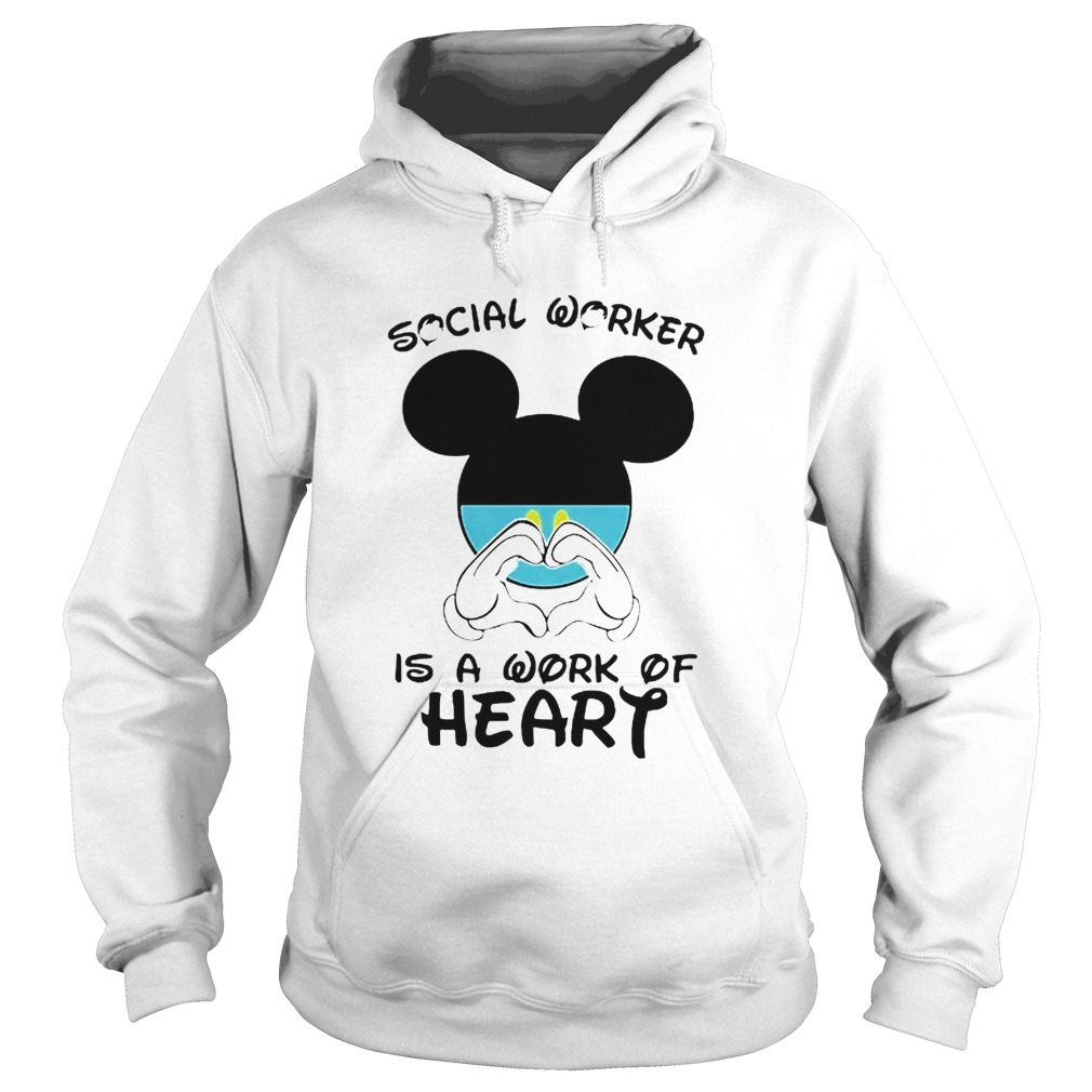 Mickey Mouse Social Worker Is A Work Of Heart COVID19  Hoodie