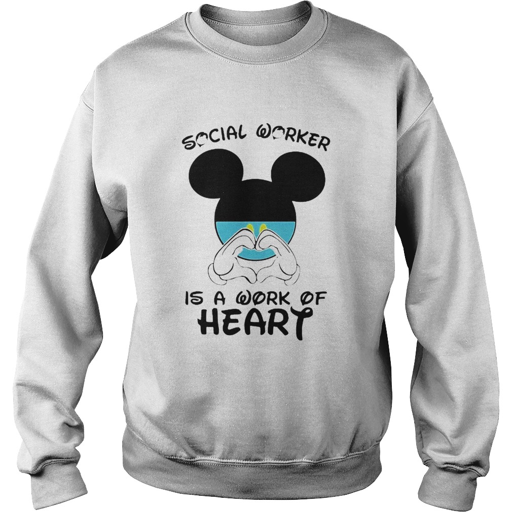 Mickey Mouse Social Worker Is A Work Of Heart COVID19  Sweatshirt