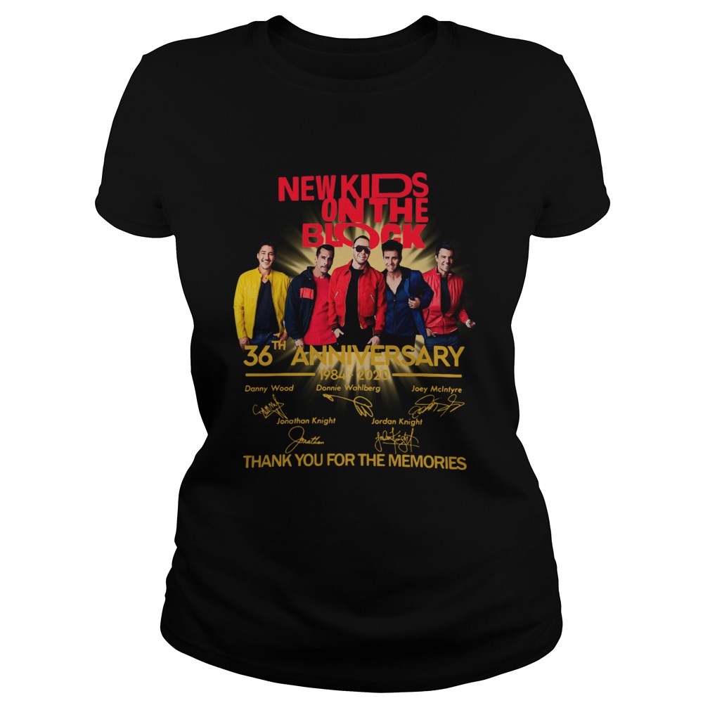 New Kids On The Block 36th Anniversary 1984 2020 Thank You For The Memories Signatures  Classic Ladies