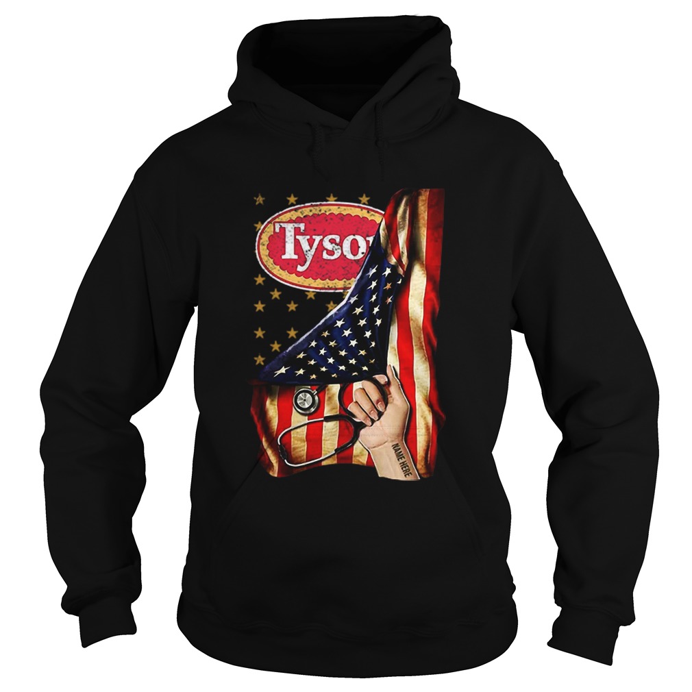 Nice America Flag Tyson Foods Inside Me  Hoodie