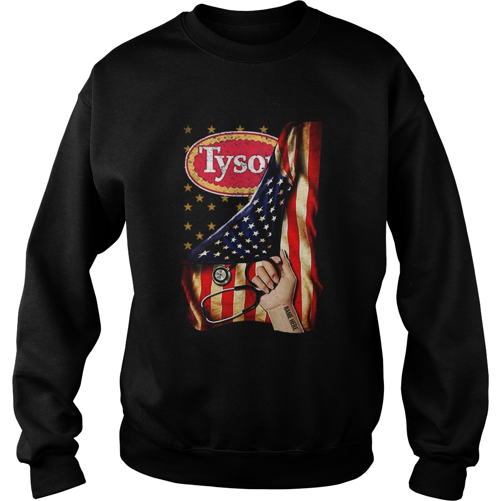 Nice America Flag Tyson Foods Inside Me  Sweatshirt