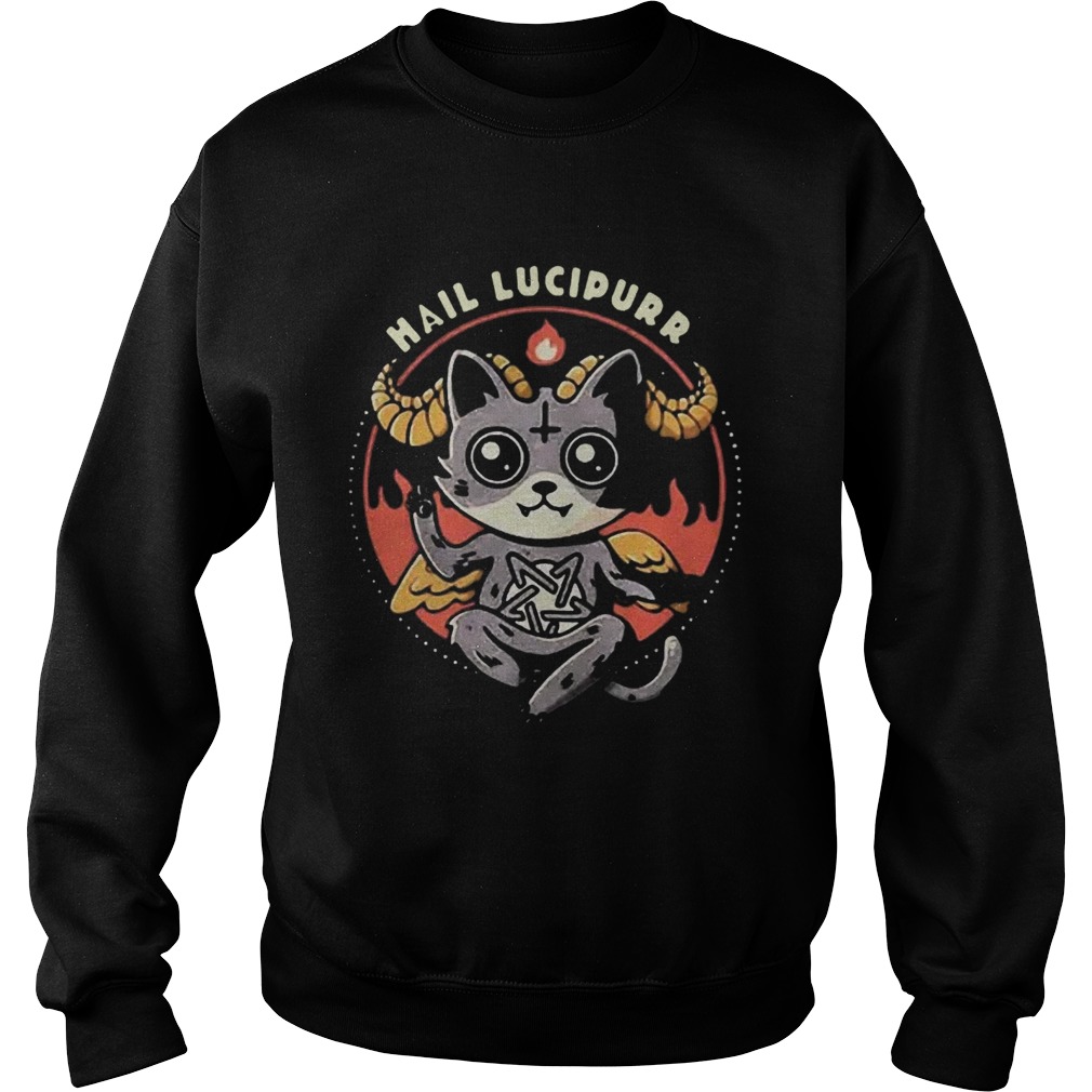 Nice Satan Cat Hail Lucipurr  Sweatshirt