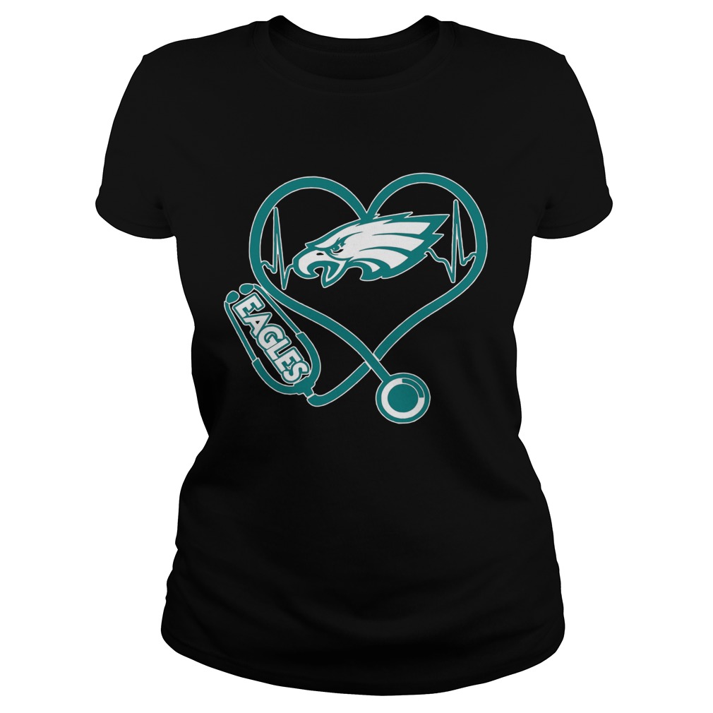 Nurse Heart Philadelphia Eagles  Classic Ladies