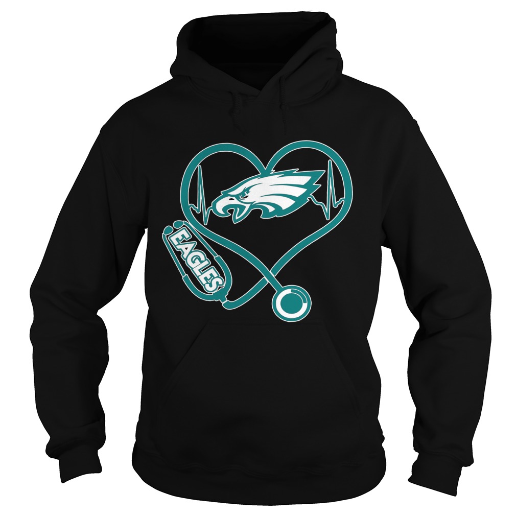 Nurse Heart Philadelphia Eagles  Hoodie