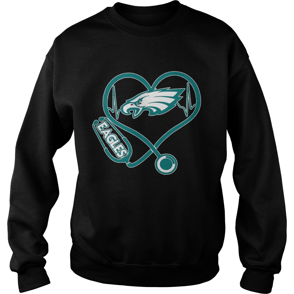 Nurse Heart Philadelphia Eagles  Sweatshirt