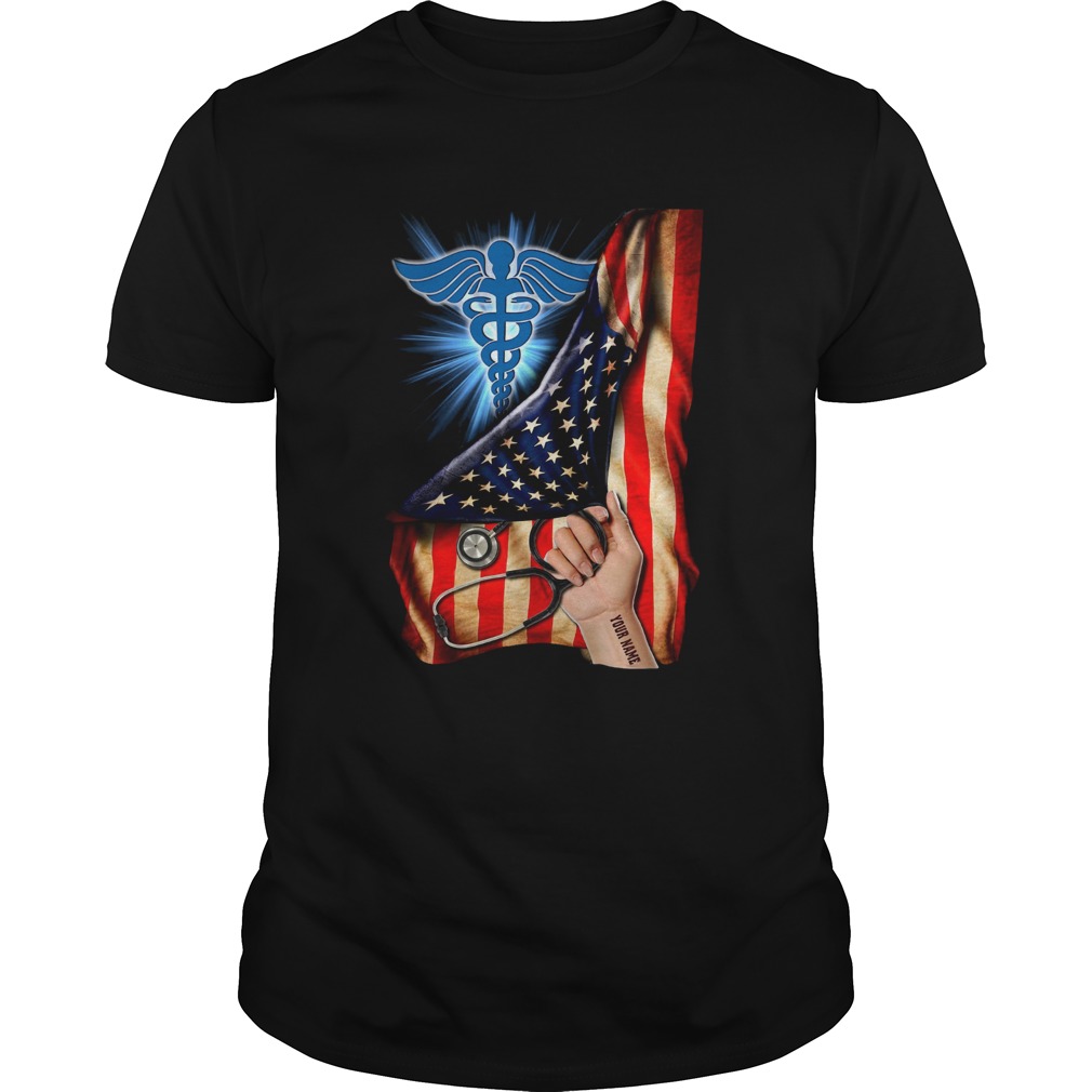 Nurse Logo American Flag shirt