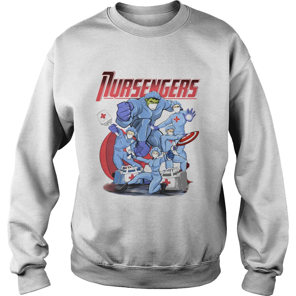 Nursengers hulk thor wonder woman caption  Sweatshirt