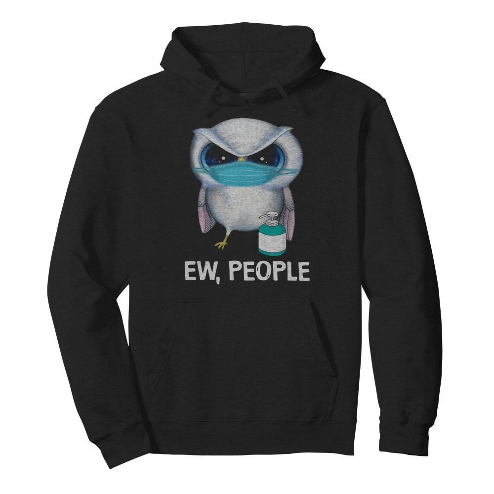 Owl Face Mask Ew People  Unisex Hoodie