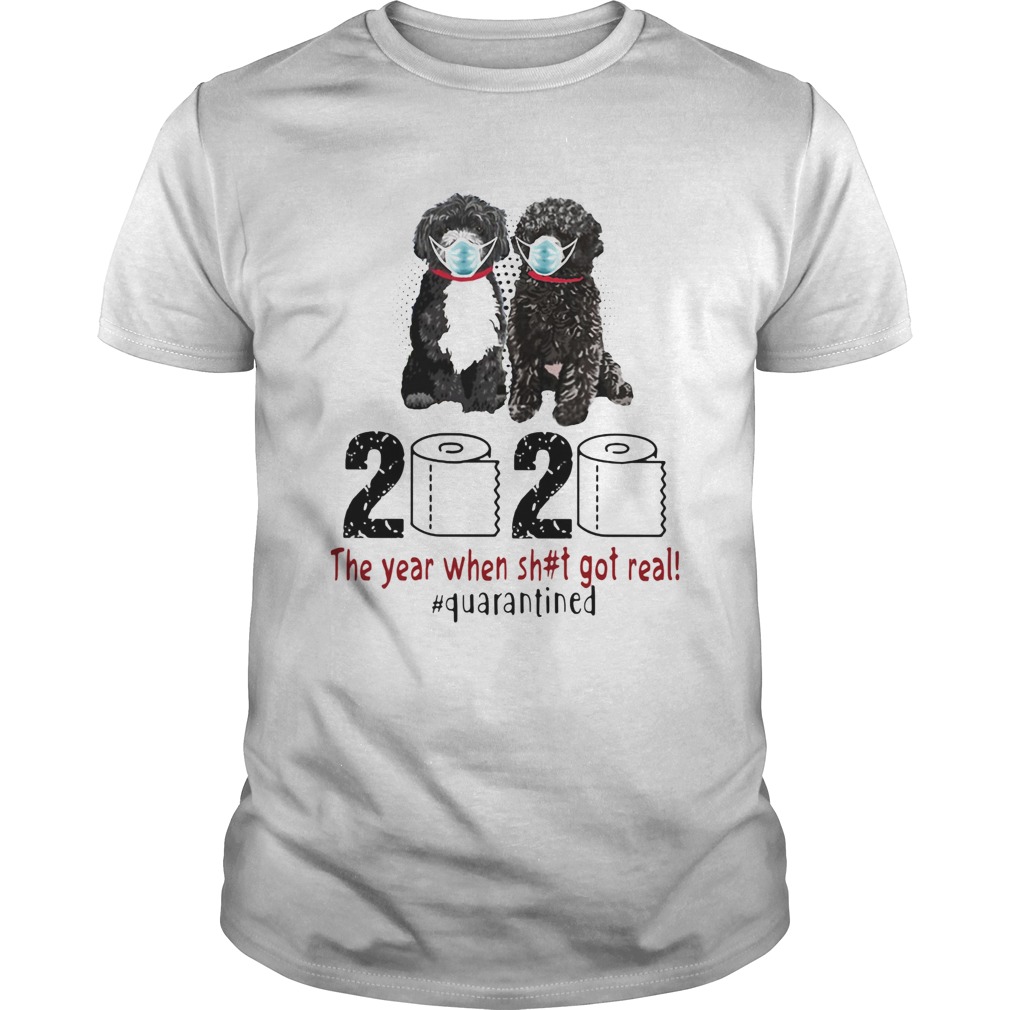 Portuguese 2020 the year when shit got real quarantined toilet paper covid19 shirt