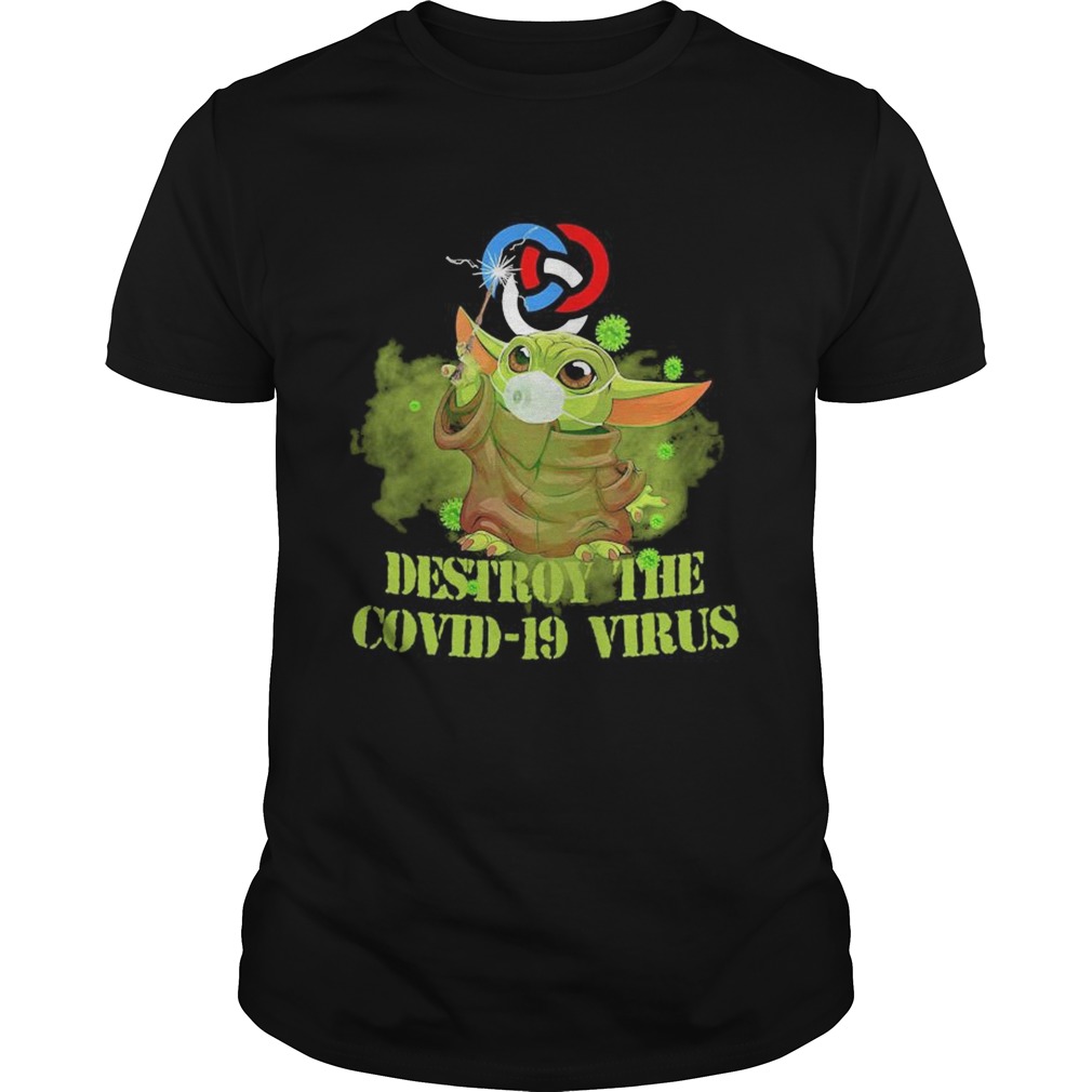 Primerica baby yoda destroy the covid19 virus shirt