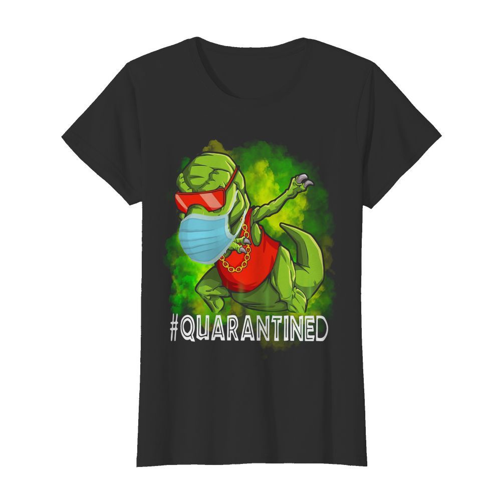 Quarantined Dinosaur mask  Classic Women's T-shirt