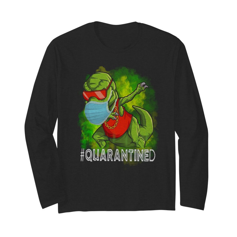 Quarantined Dinosaur mask  Long Sleeved T-shirt 