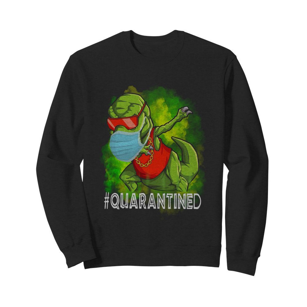 Quarantined Dinosaur mask  Unisex Sweatshirt