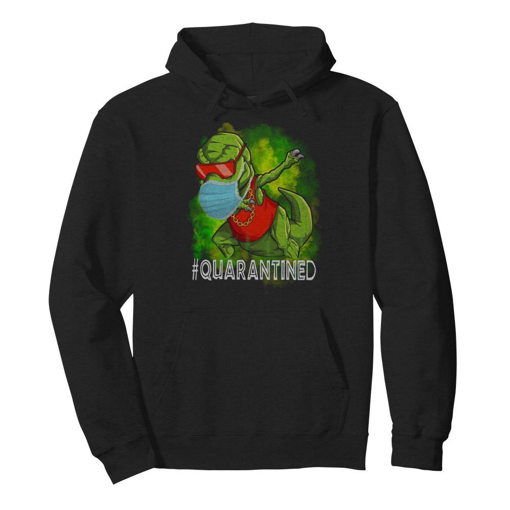 Quarantined Dinosaur mask  Unisex Hoodie