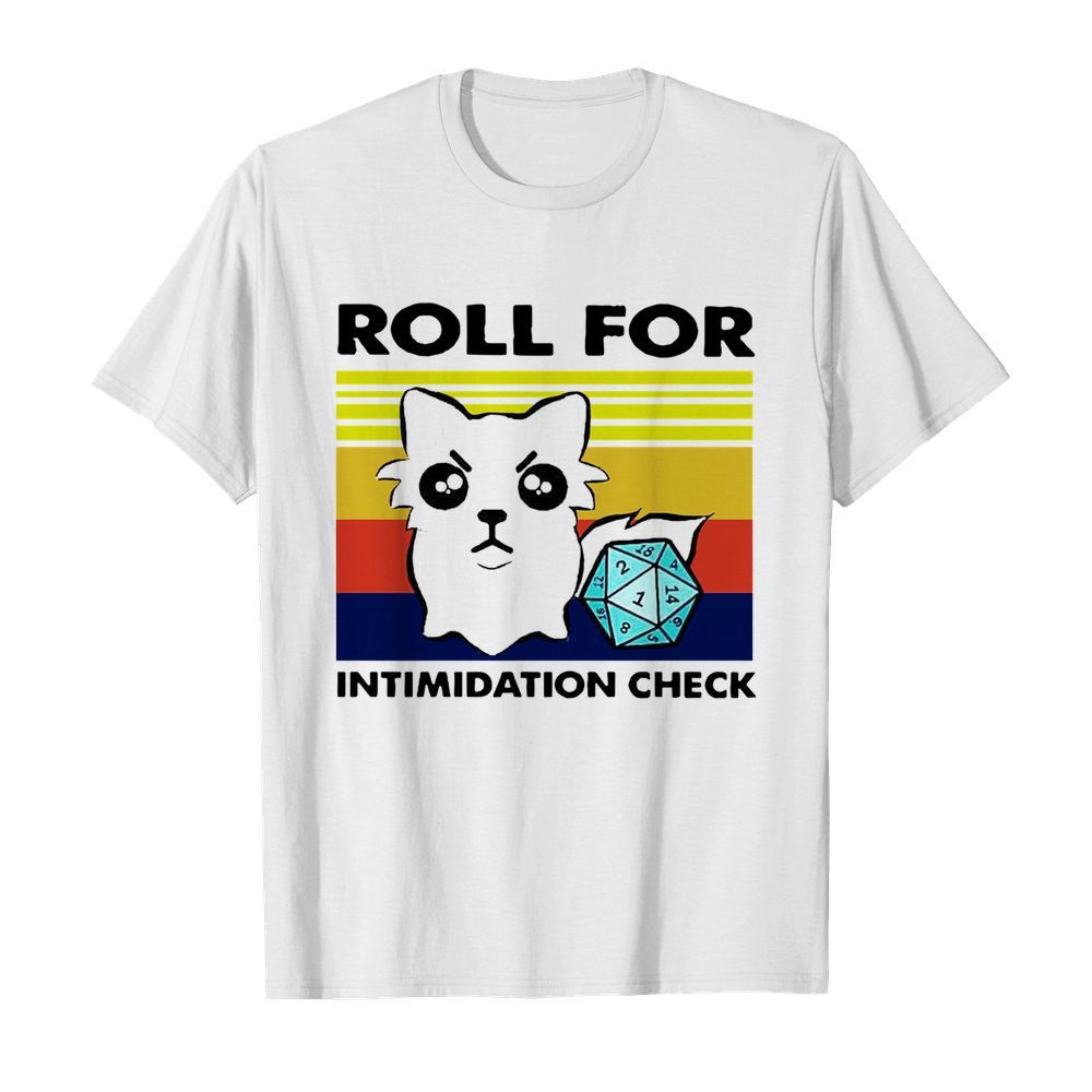 Roll For Intimidation Check shirt