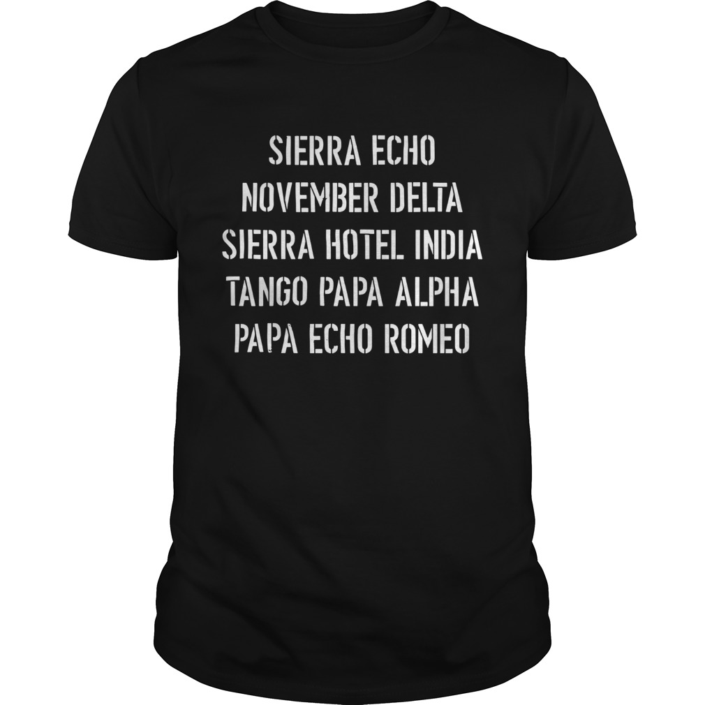 Send SP Phonetic Message shirt