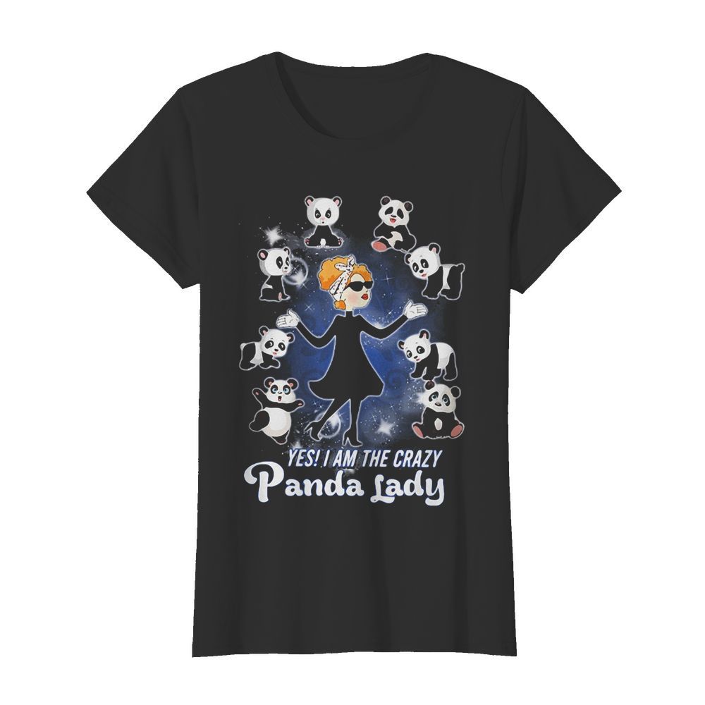 She Yes I am the crazy panda lady  Classic Women's T-shirt