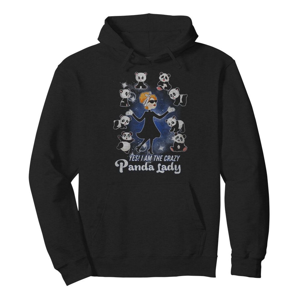 She Yes I am the crazy panda lady  Unisex Hoodie