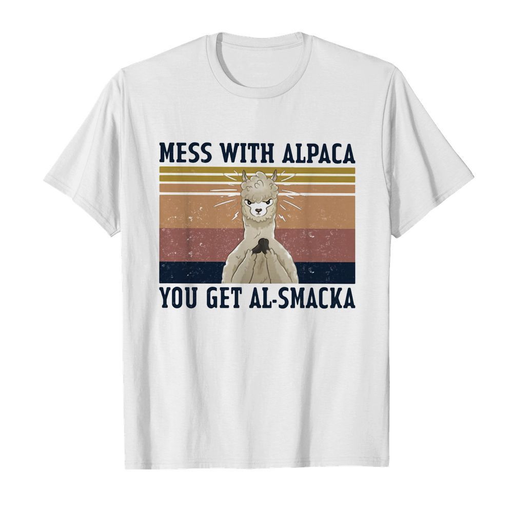 Sheep mess with alpaca you get al-smacka vintage shirt