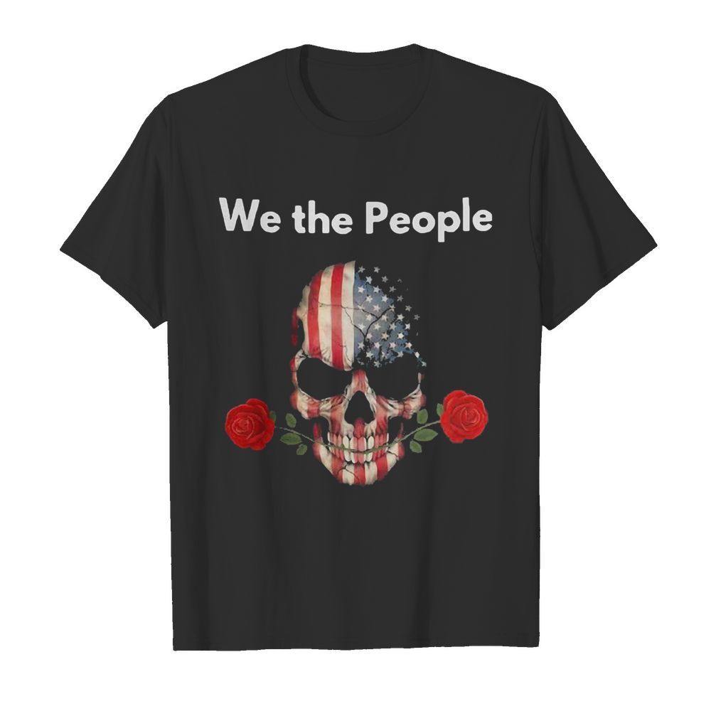 Skull rose lovers american we the people  Classic Men's T-shirt