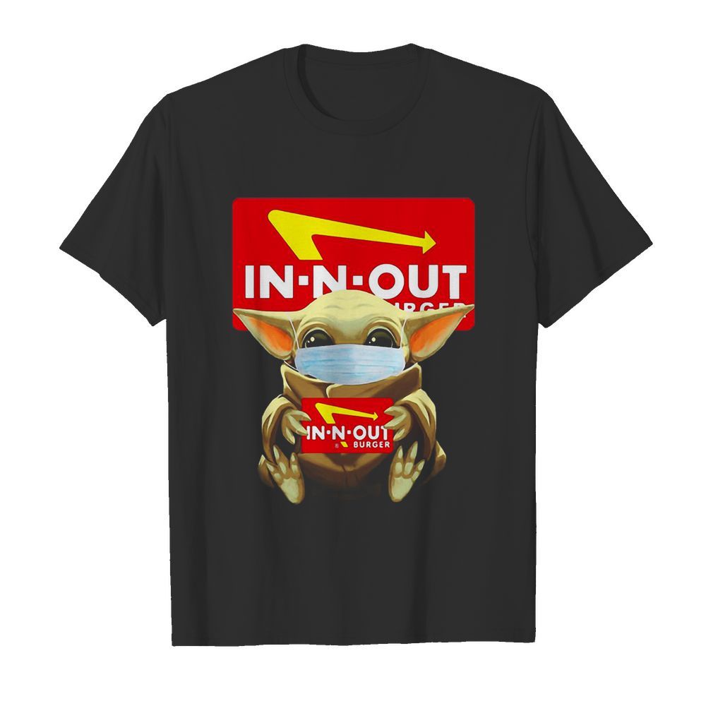 Star Wars Baby Yoda Face Mask Hug In-N-Out Coronavirus  Classic Men's T-shirt