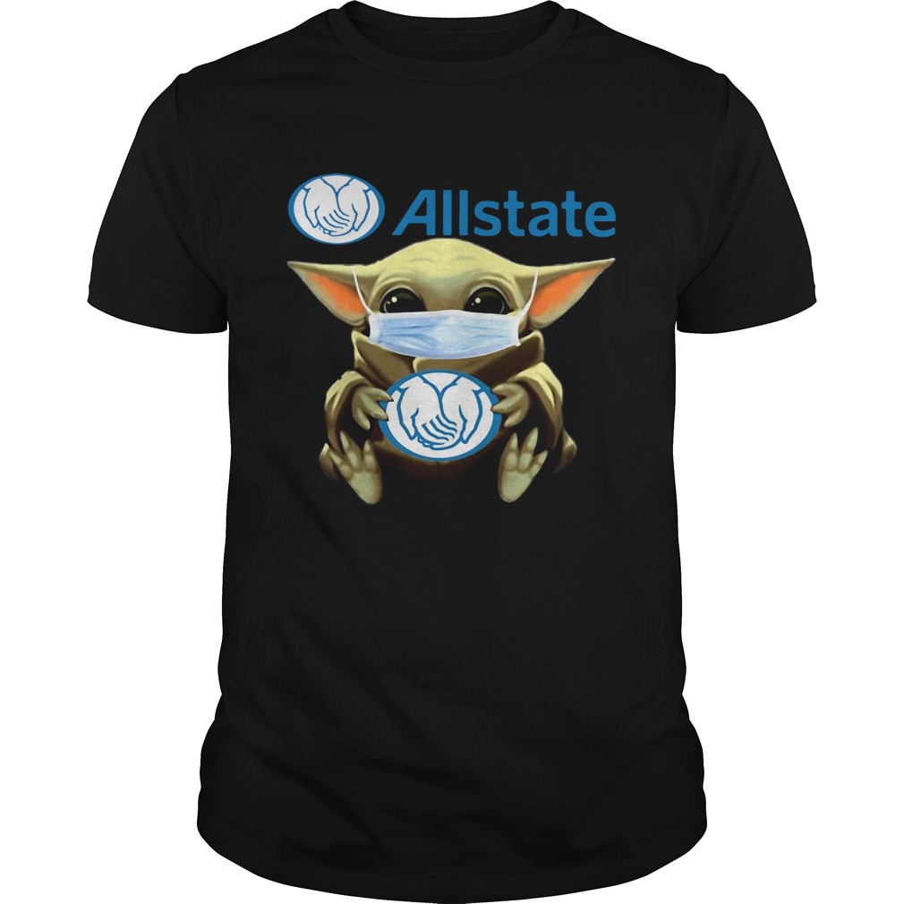 Star Wars Baby Yoda Hug Allstate Covid19 shirt