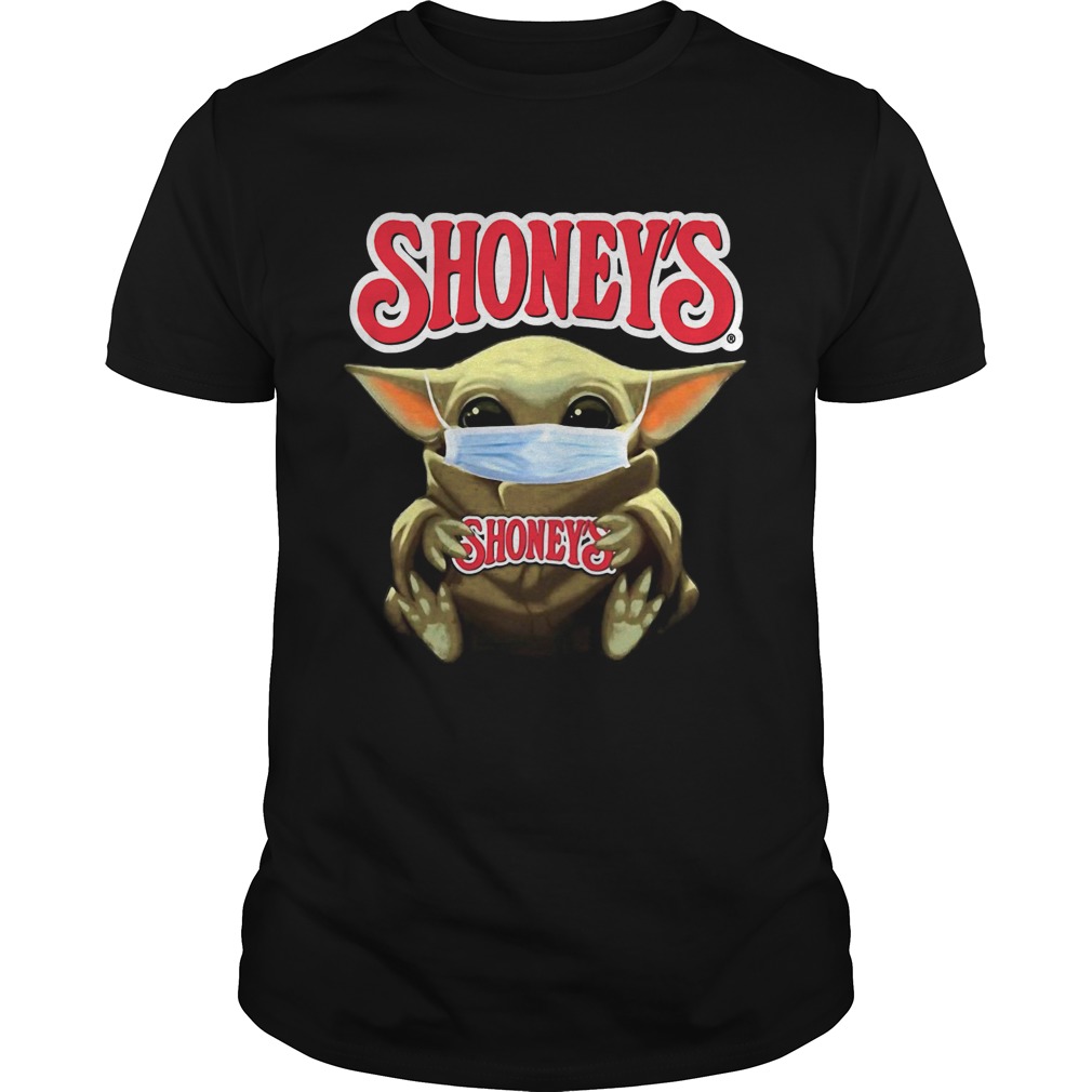 Star Wars Baby Yoda Hug Shoneys Covid19 shirt