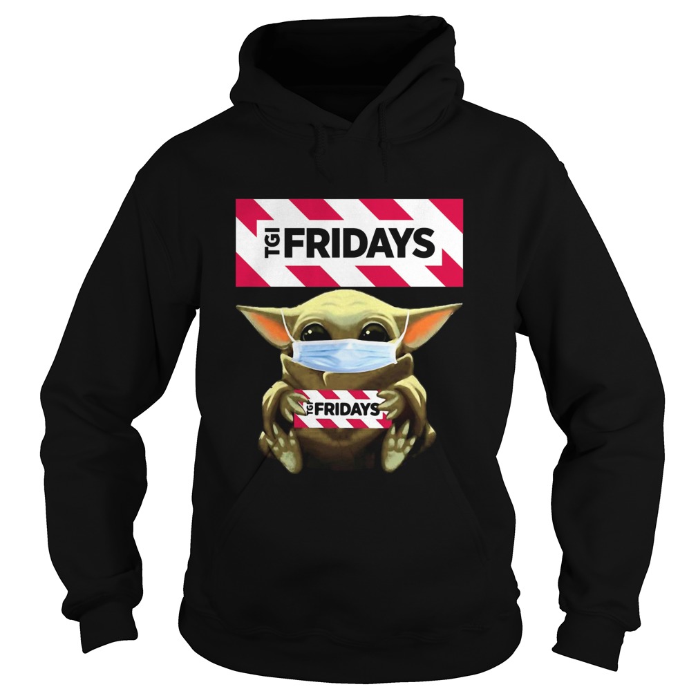 Star Wars Baby Yoda Hug TGI Fridays Covid19  Hoodie