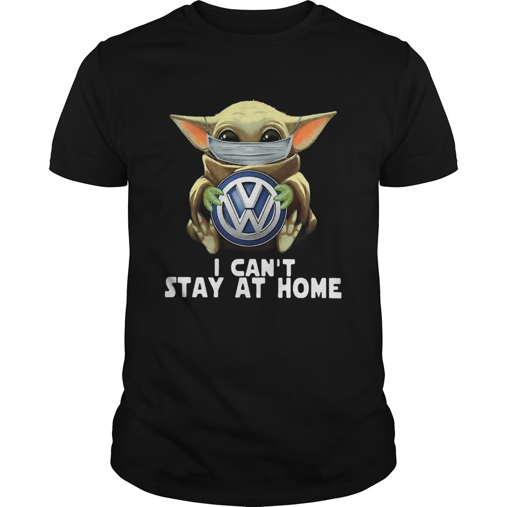 Star Wars Baby Yoda Mask Hug Volkswagen Cant Stay At Home shirt