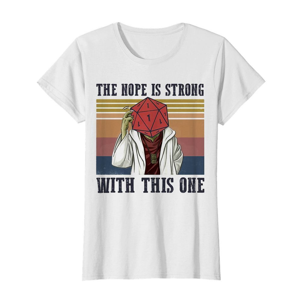 Star wars yoga the nope is strong with this one vintage  Classic Women's T-shirt