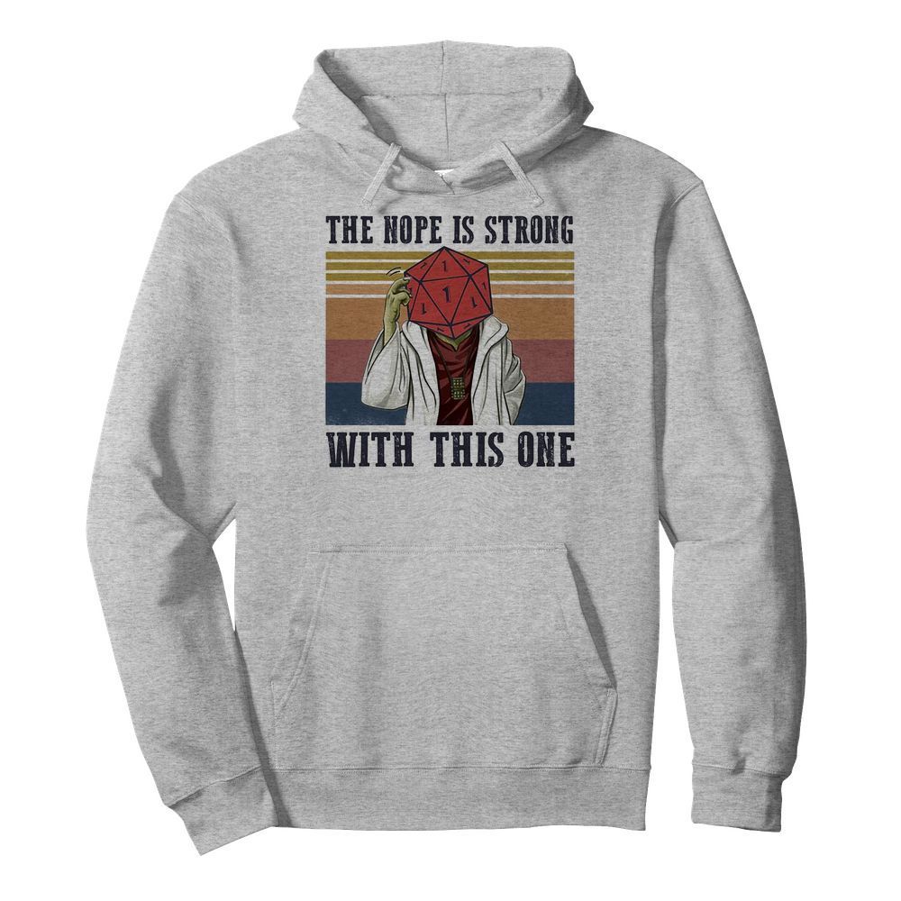 Star wars yoga the nope is strong with this one vintage  Unisex Hoodie