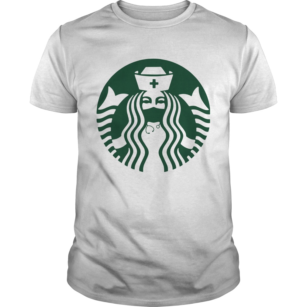 Starbuck Coffee Mask Nurse shirt