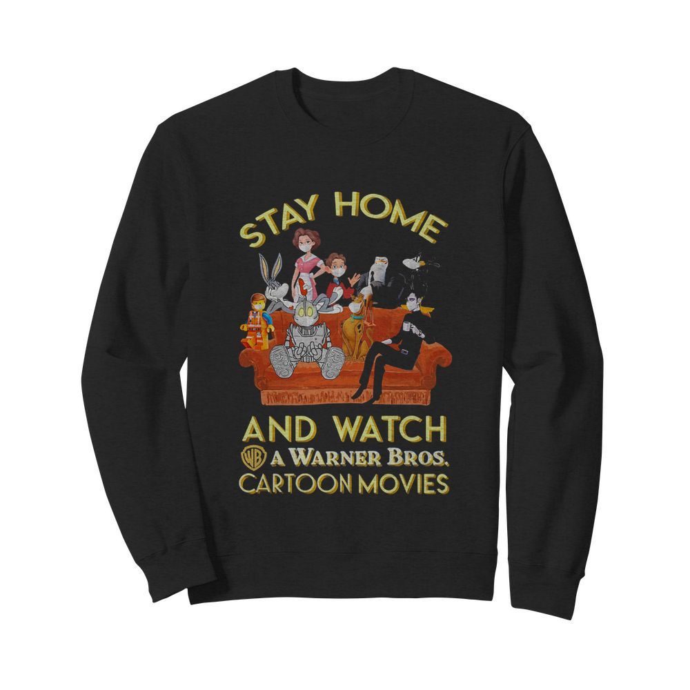 Stay home and watch a warner bros cartoon movies in sofa  Unisex Sweatshirt