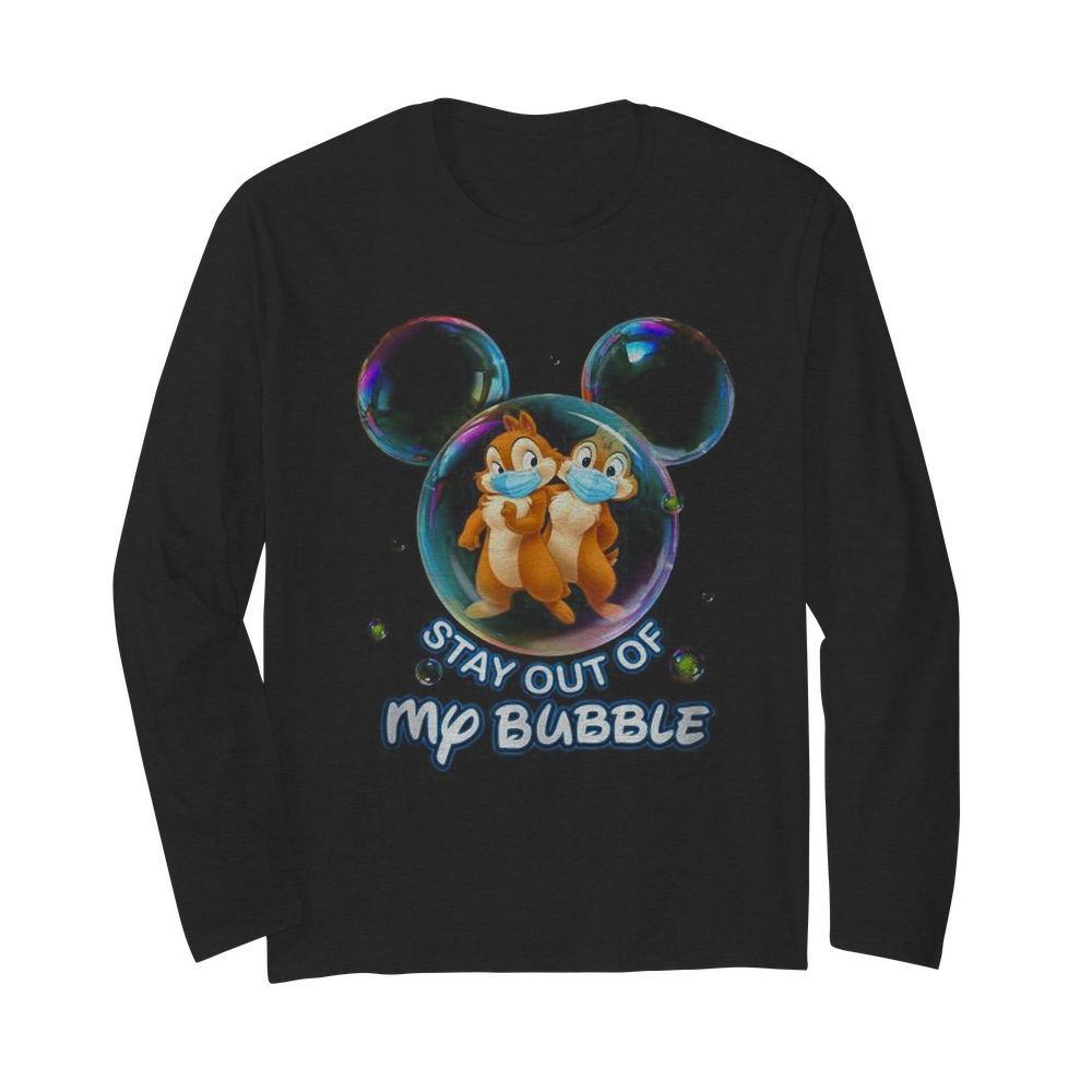 Stay out of my bubble Mickey mouse  Long Sleeved T-shirt 