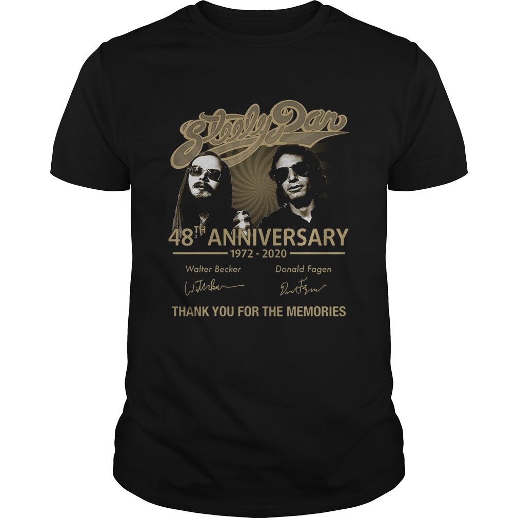 Steely Dan 48th Anniversary 1972 2020 Thank You For The Memories shirt