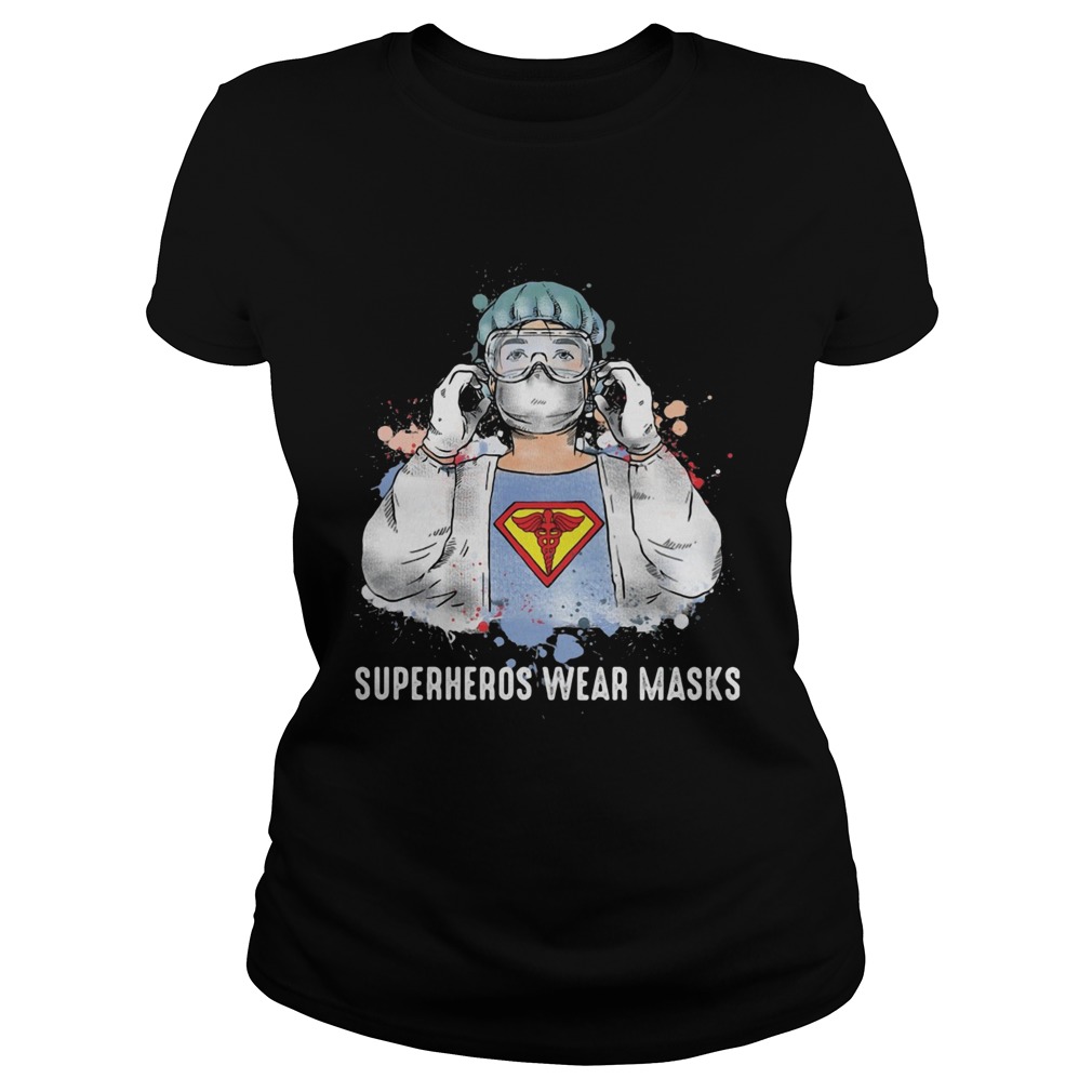 Superheroes wear masks covid19  Classic Ladies