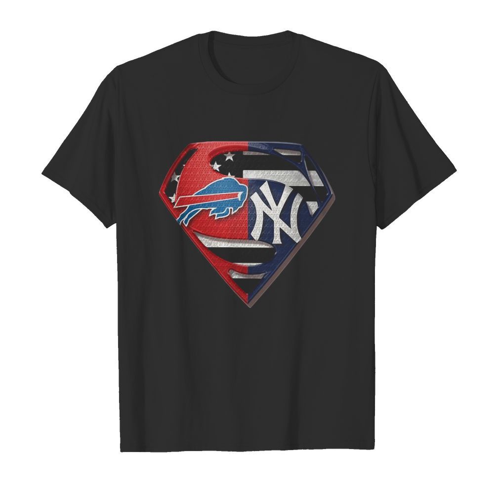 Superman Buffalo Bills And New York Yankees shirt